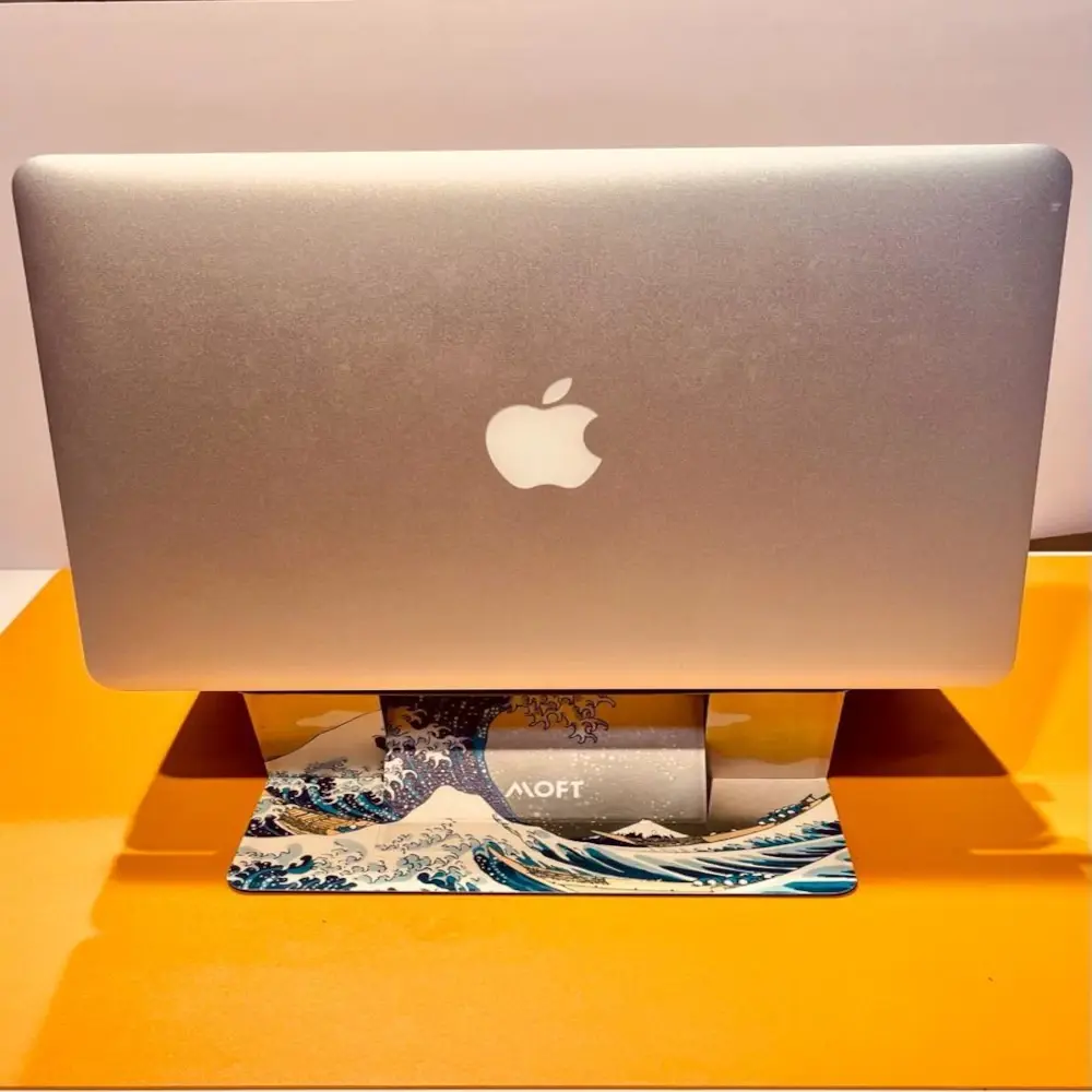 Invisible Air flow Foldable Laptop Stand-sea wave