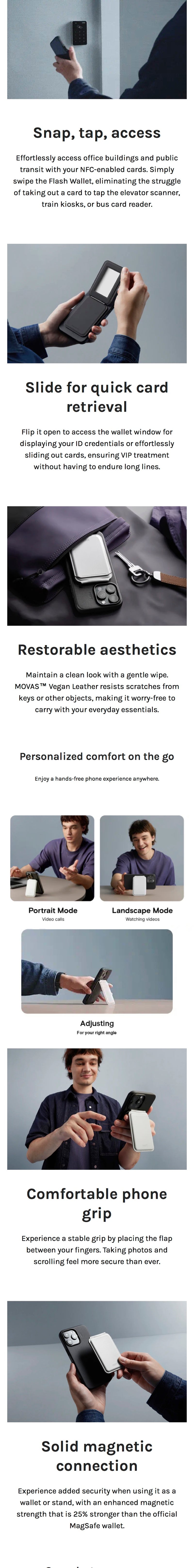 Flash wallet & Stand MOVAS