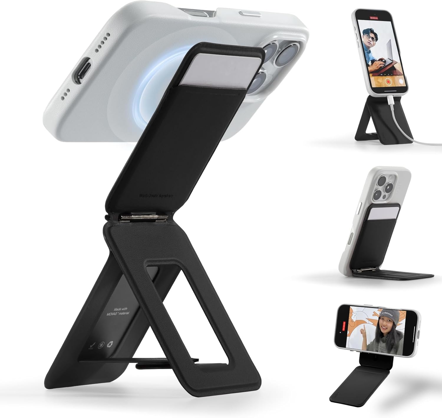 MOFT Snap-on Phone Stand & Wallet MOVAS – MagSafe Compatible