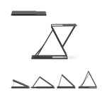 Yntra MOFT Foldable 5 in 1 Sit stand laptop desk - Side view showcasing 5 functions