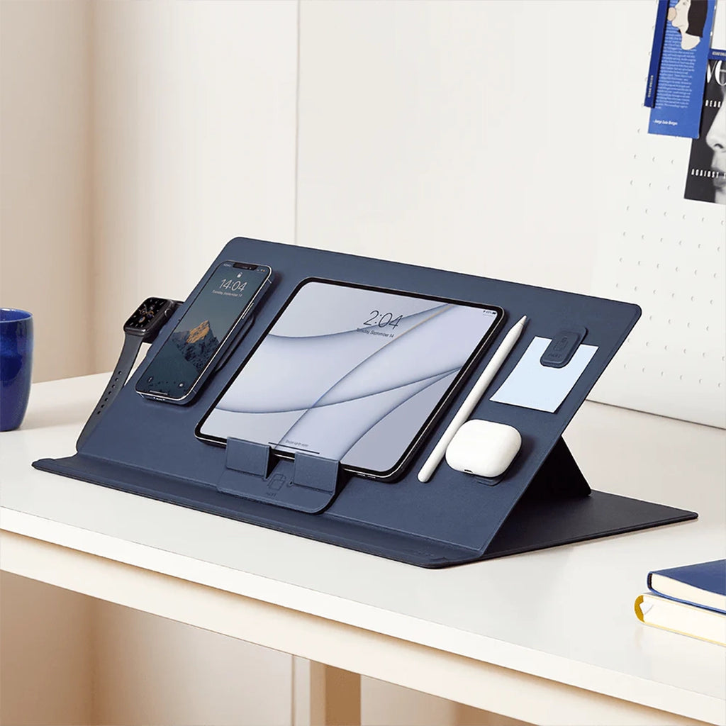 Yntra MOFT Multi Functional desk mat - Mulitple features blue