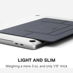 Yntra Moft Invisible laptop stand - placed on a laptop. light and slim