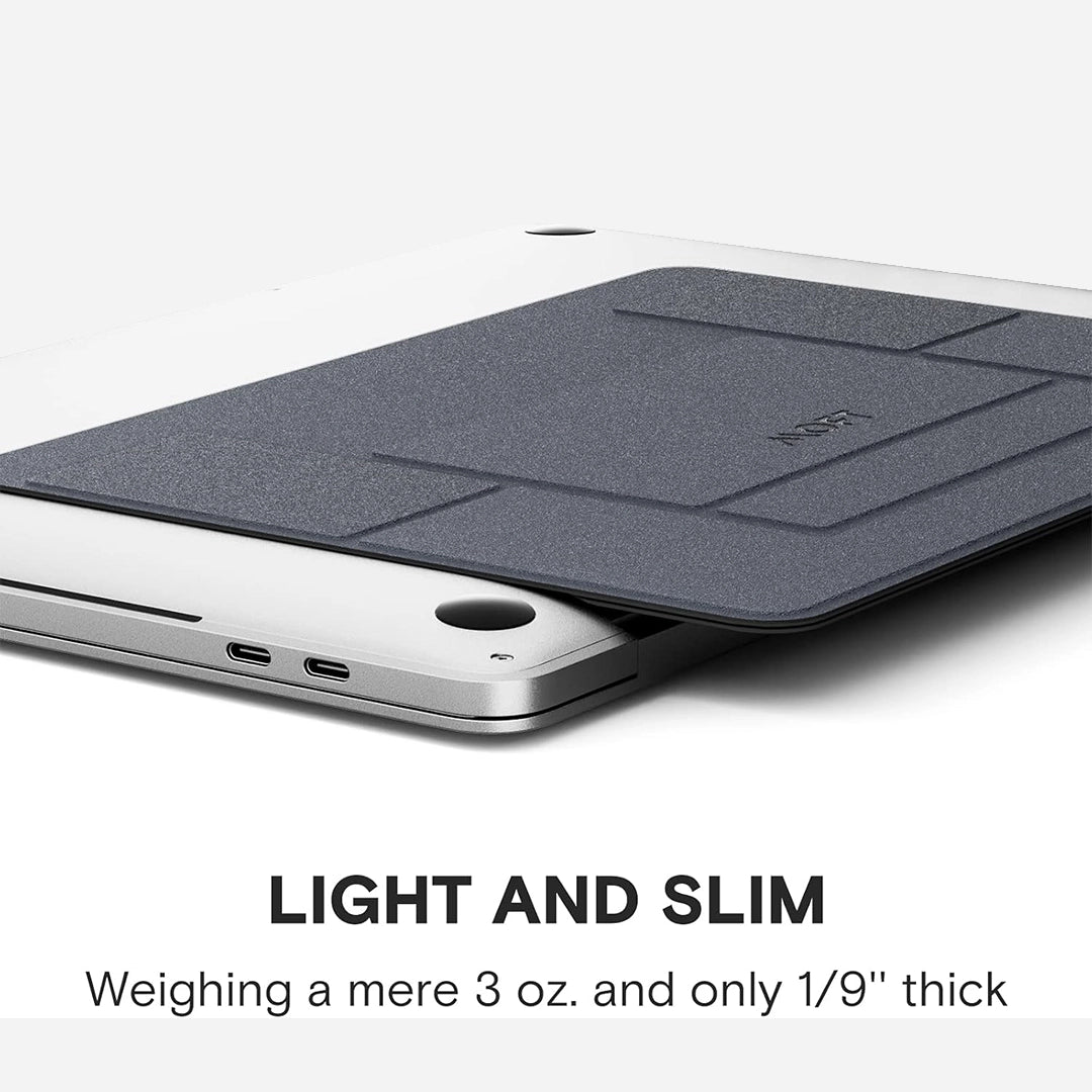 Yntra Moft Invisible laptop stand - placed on a laptop. light and slim
