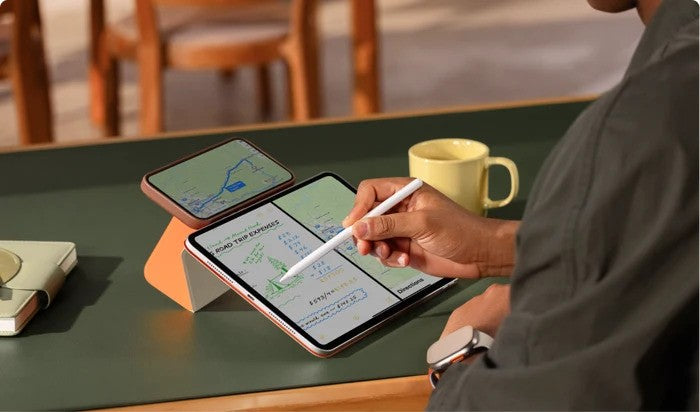 Dual-screen drawing