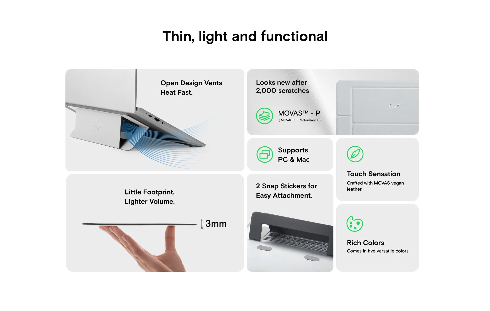 Airflow laptop stand